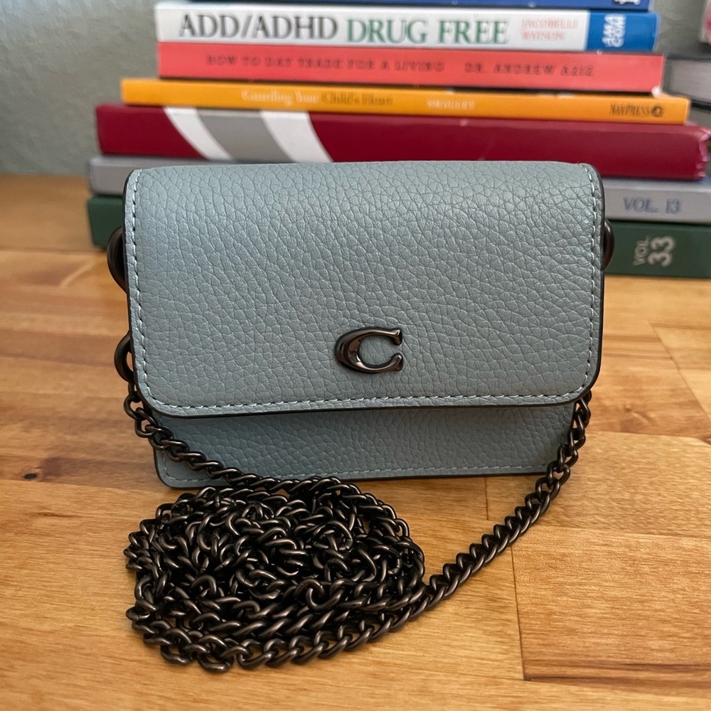 Authentic Mini coach used in  perfect condition Half Flap Card Case